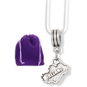 Ireland Necklace Irish Country Map Charm Chain Necklace